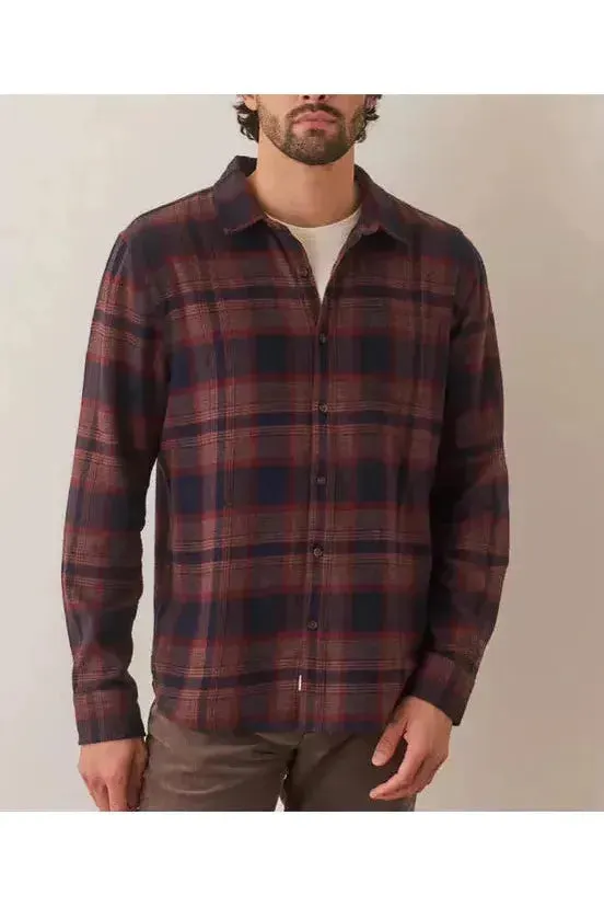 Tahoe Flannel Shirt - Navy Warm Plaid