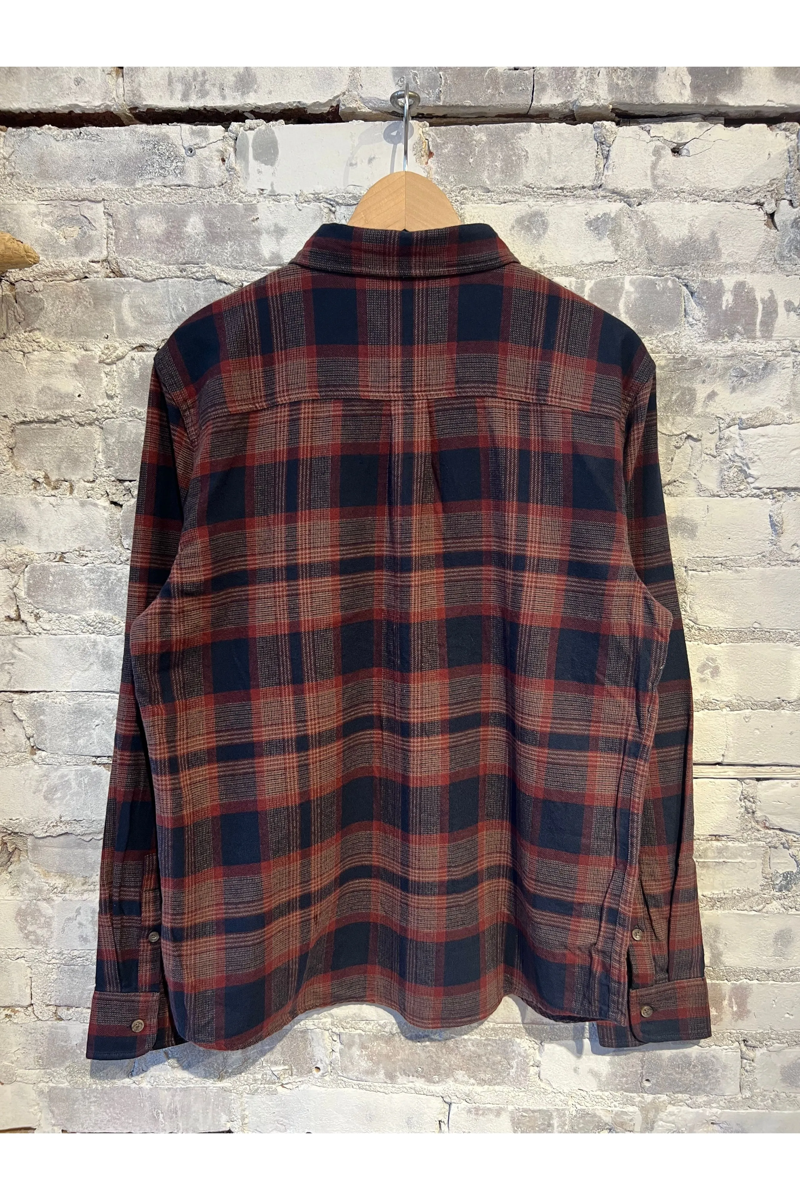 Tahoe Flannel Shirt - Navy Warm Plaid