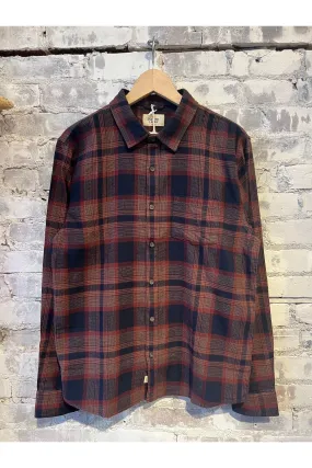 Tahoe Flannel Shirt - Navy Warm Plaid