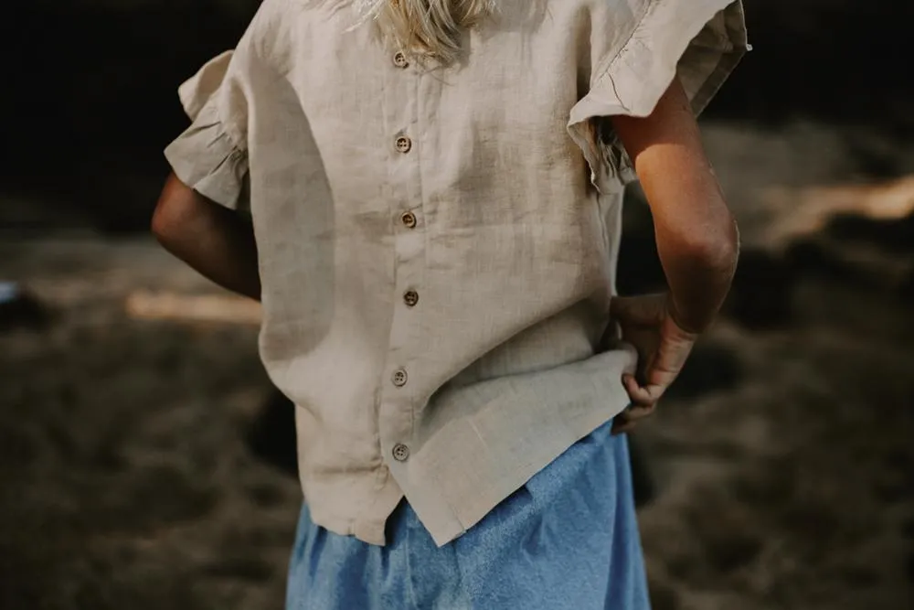 The Frill Linen Top