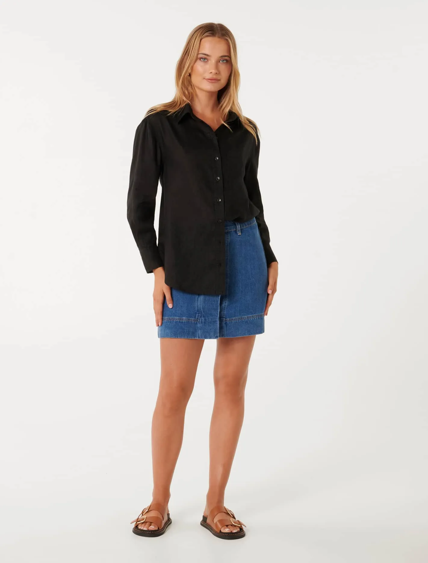 Willa Washed Linen Blend Shirt